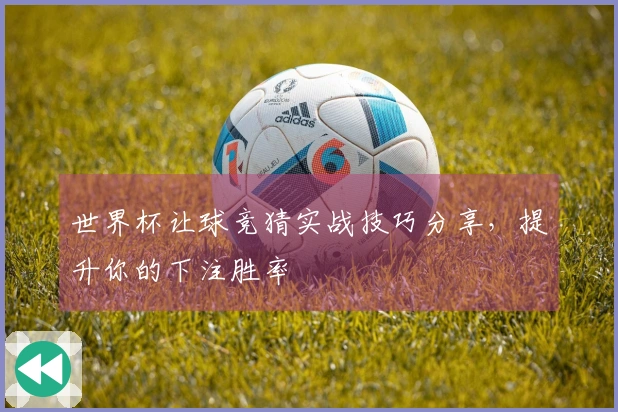世界杯让球竞猜实战技巧分享，提升你的下注胜率
